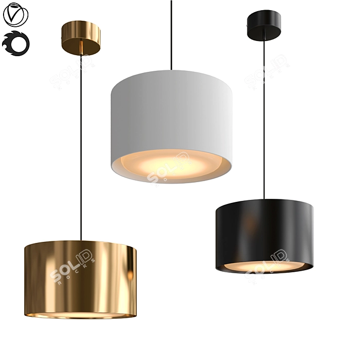 Elegant SIGGEN Design Lamp 3D model image 1