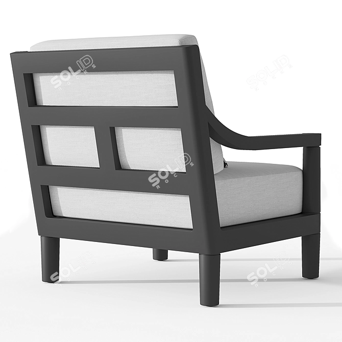 Restoration Hardware Miramar Aluminum Lounge Chair 3D model image 4