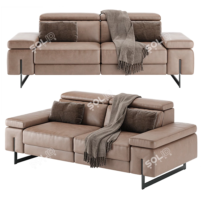 Elegant Electric Motion Sofa 3D model image 2