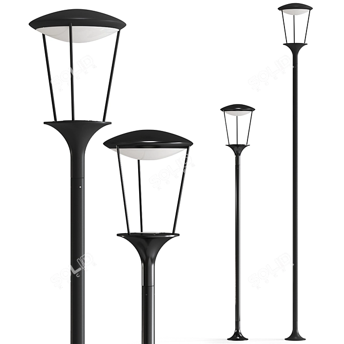 Pharos Outdoor Street Lamp - Elegant Illumination for Your Outdoor Space 3D model image 1