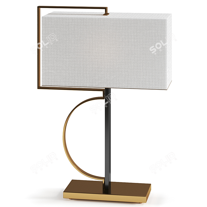 Elegant Quinta Table Lamp by Nexo Luce 3D model image 1