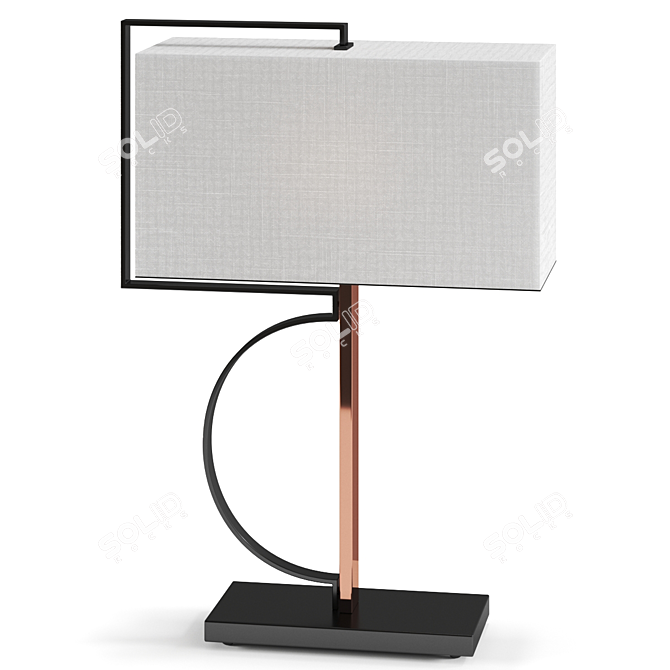 Elegant Quinta Table Lamp by Nexo Luce 3D model image 2