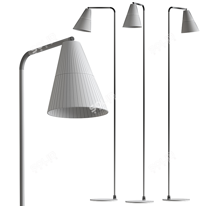 Elegant Vigo Floor Lamp by Valaisin Gronlund 3D model image 2