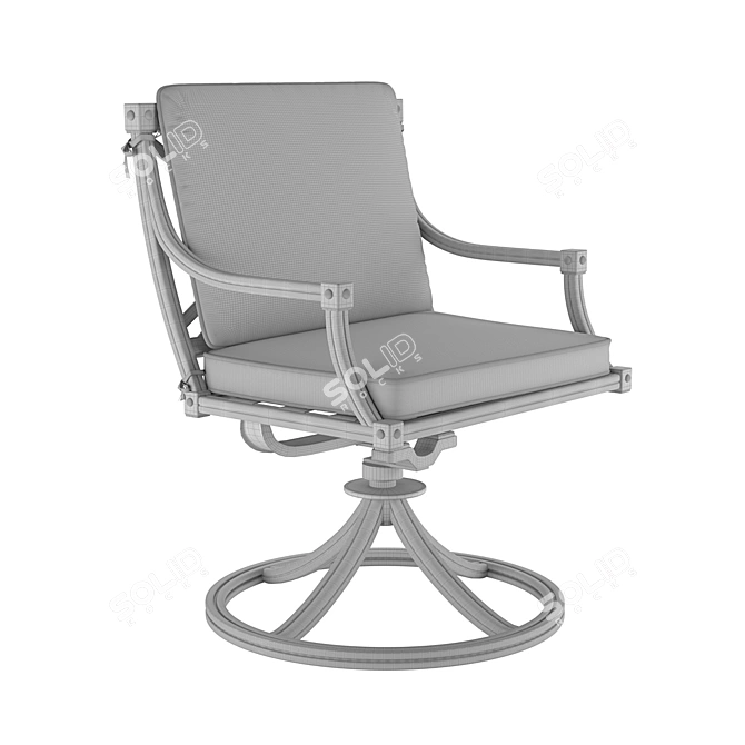 Aristo Swivel Rocker Chair 3D model image 3