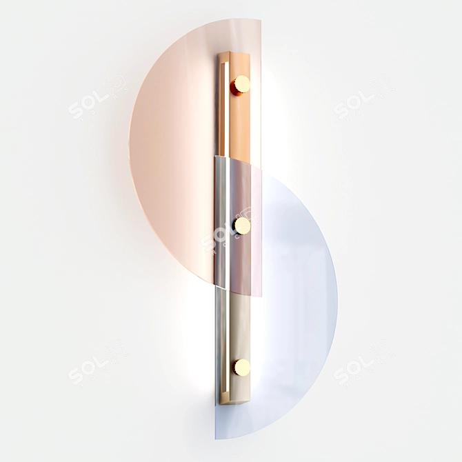 Elegant Wall Light: PAPILLON by arflex 3D model image 1