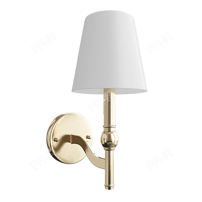 Elegant Candle Wall Sconces 3D model image 1