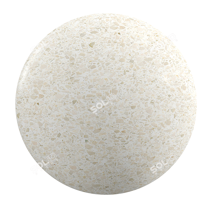 Luxury Terrazzo PBR Material 3D model image 1