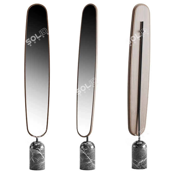 Elegant Ekero Mirror: Sleek Design & Superior Craftsmanship 3D model image 1