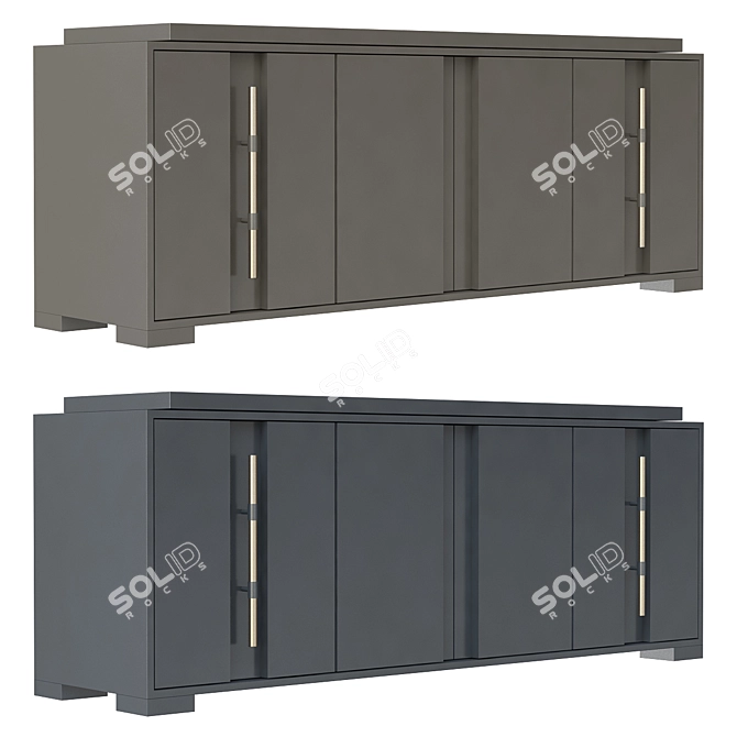 Seneca Console: Elegant and Stylish Hotel Furniture 3D model image 1