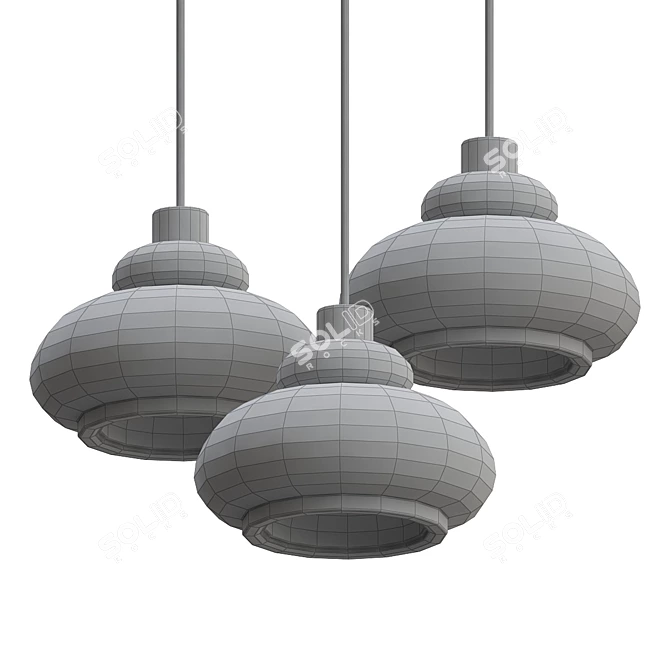 Modern Pendant Light Toss 3D model image 2