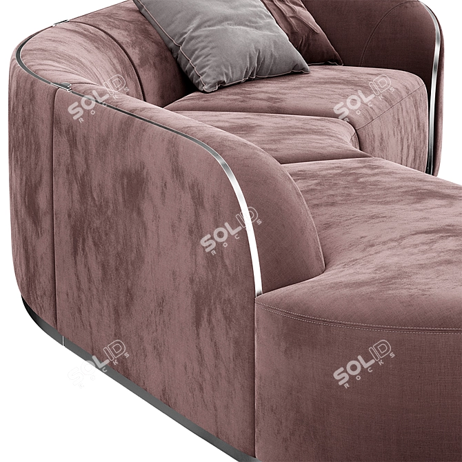 Pierre Sectional Sofa: Elegant and Glamour 3D model image 6