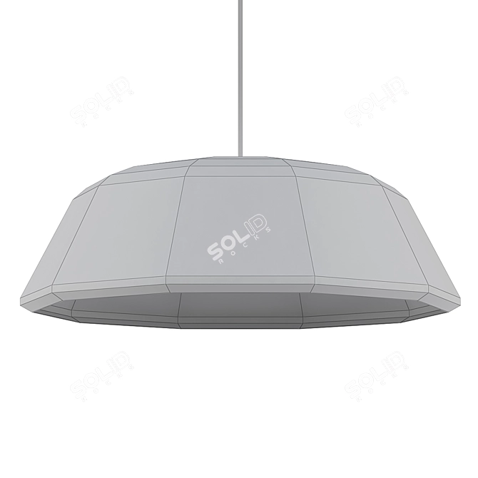 Modern Pillbox Pendant 3D model image 2