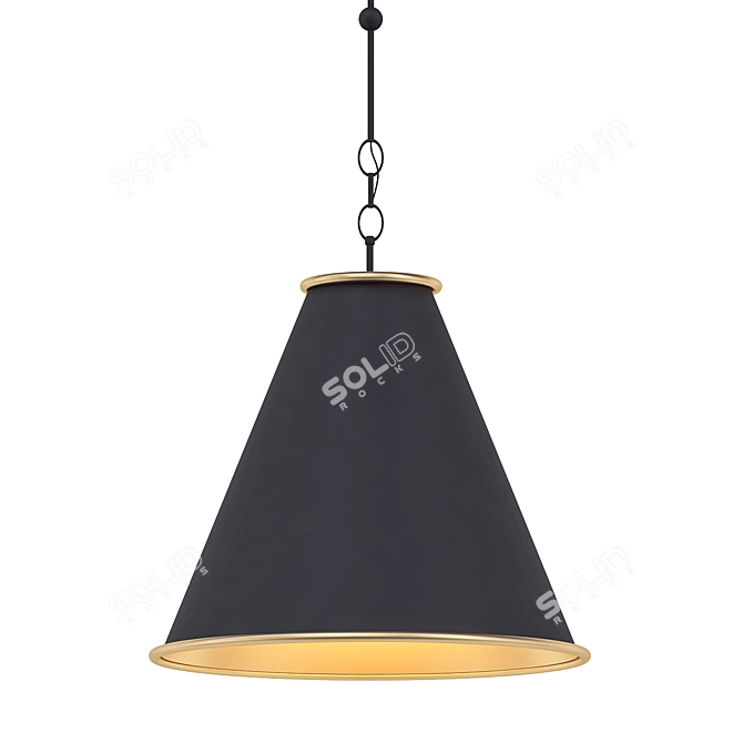 Elegant Pierrepont Pendant Light 3D model image 1