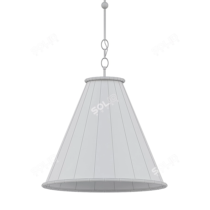 Elegant Pierrepont Pendant Light 3D model image 2