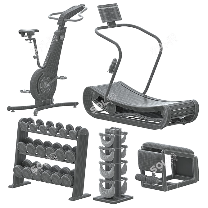 Nohrd Fitness Equipment: Premium Quality for Ultimate Workouts 3D model image 7