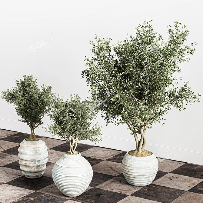 Versatile Indoor Plant Stand 3D model image 3