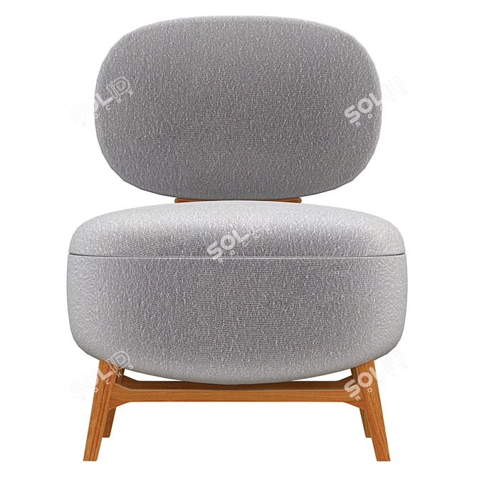 Modern Bun Chair Plus Design 3D model image 2