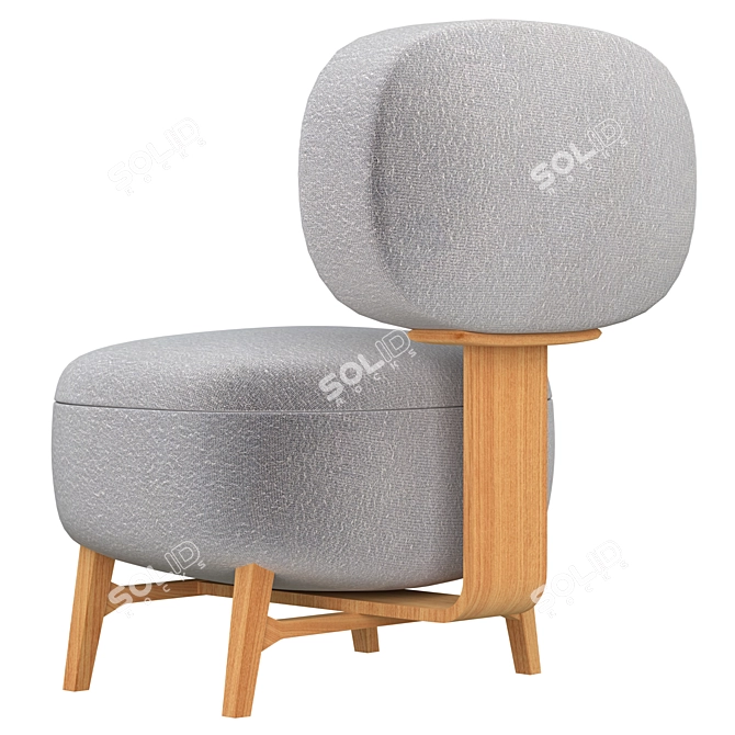 Modern Bun Chair Plus Design 3D model image 3