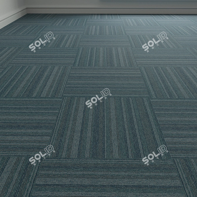 Forbo TesseraBarcode 308 Carpet Tiles 3D model image 1