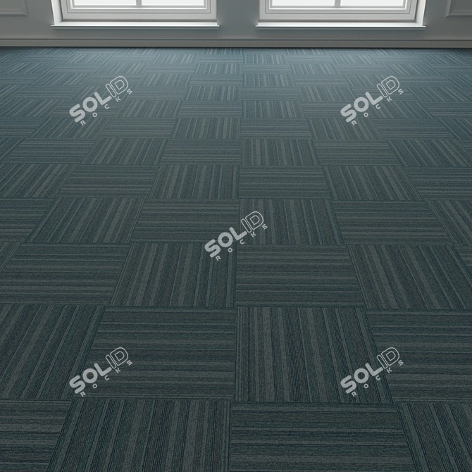 Forbo TesseraBarcode 308 Carpet Tiles 3D model image 2