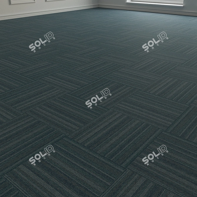 Forbo TesseraBarcode 308 Carpet Tiles 3D model image 3