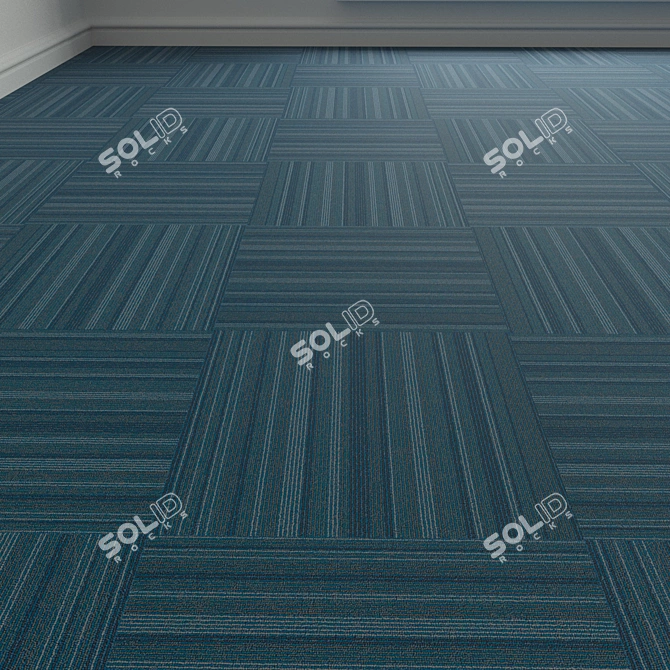 Versatile Carpet Tiles for Stylish Flooring 3D model image 1