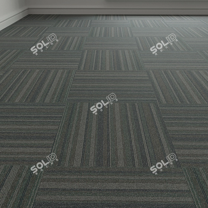 Forbo TesseraBarcode 317 Carpet Tiles 3D model image 1