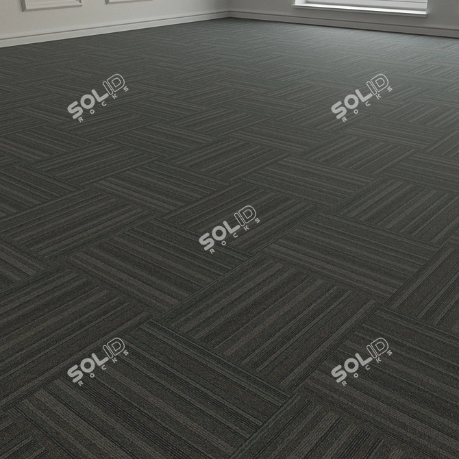 Forbo TesseraBarcode 317 Carpet Tiles 3D model image 2