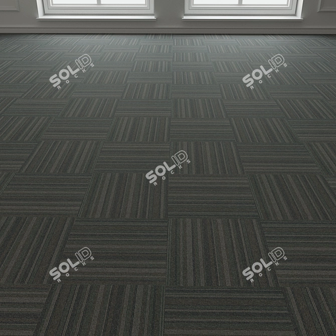 Forbo TesseraBarcode 317 Carpet Tiles 3D model image 3