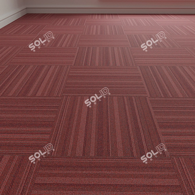 Forbo Tessera Barcode 309 Carpet Tiles 3D model image 1