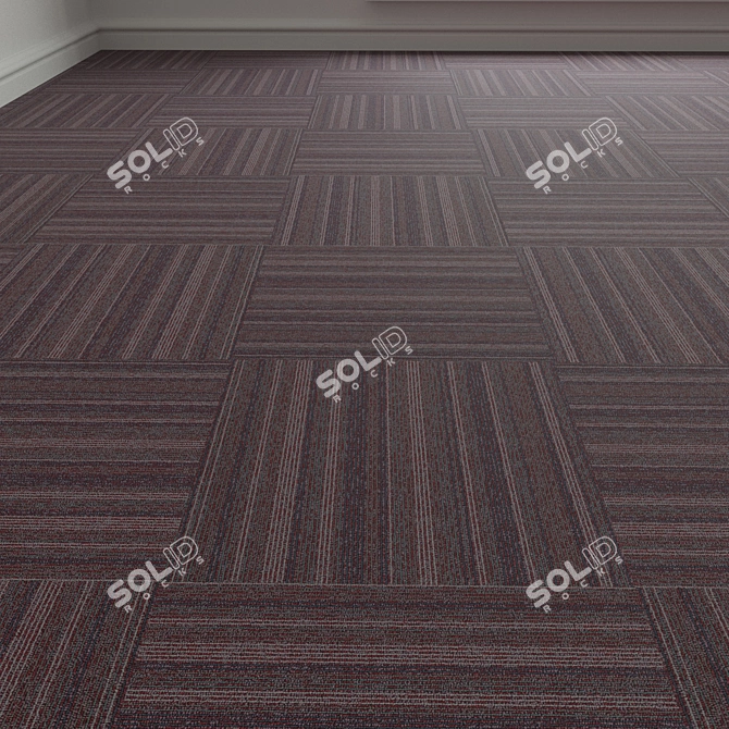 Forbo TesseraBarcode 306 Carpet Tiles 3D model image 1