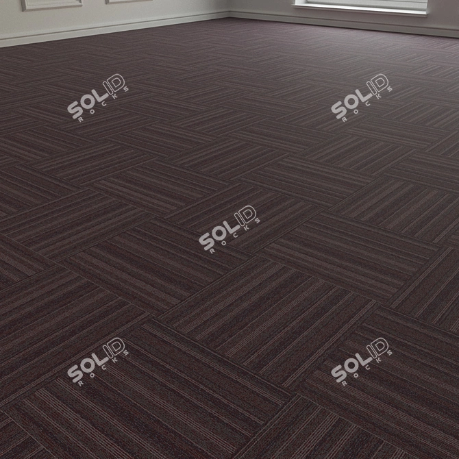 Forbo TesseraBarcode 306 Carpet Tiles 3D model image 2