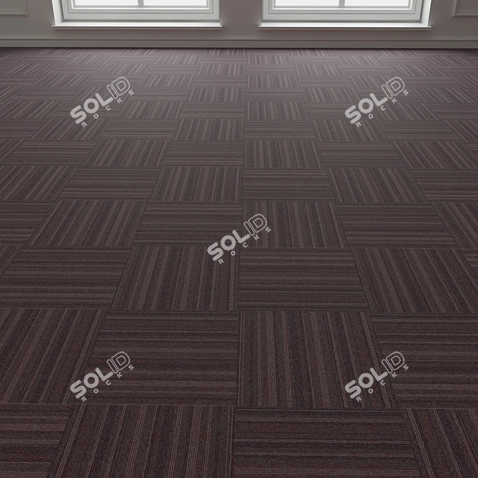 Forbo TesseraBarcode 306 Carpet Tiles 3D model image 3