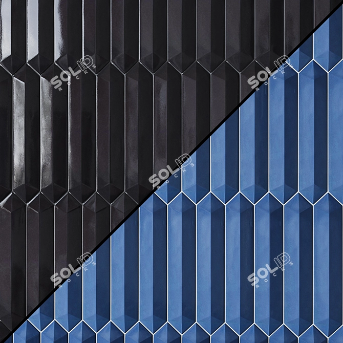 Axis Ceramic Wall Tile Collection 3D model image 1