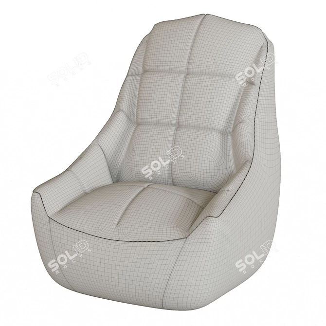  "Bear Boss Armchair for Ultimate Comfort 3D model image 2
