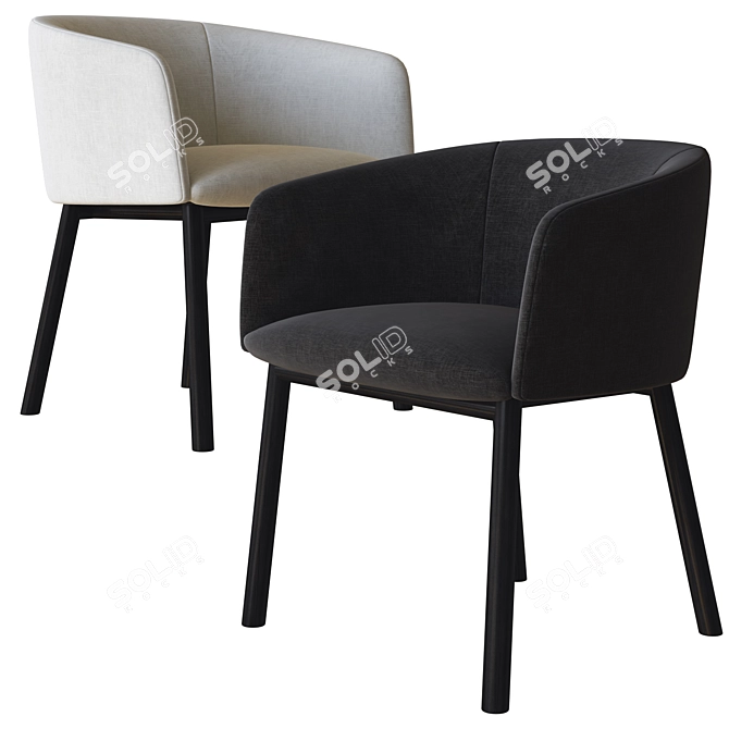 Luxury Livrette Chair: Gallotti & Radice 3D model image 3