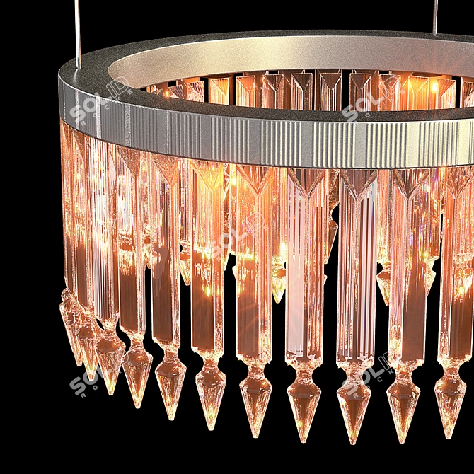 Elegant Crystal Chandelier 3D model image 3