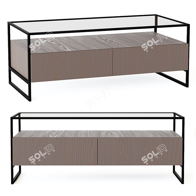 Sleek Kilby Coffee Table 3D model image 1