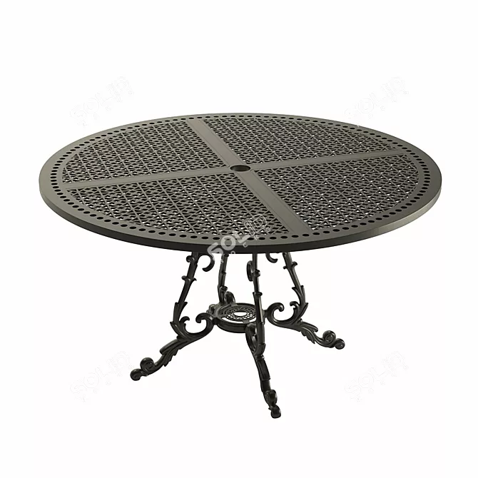 Azhur Round Dining Table 3D model image 1