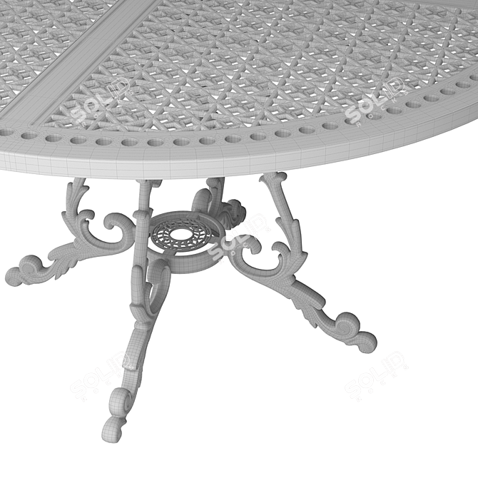 Azhur Round Dining Table 3D model image 4