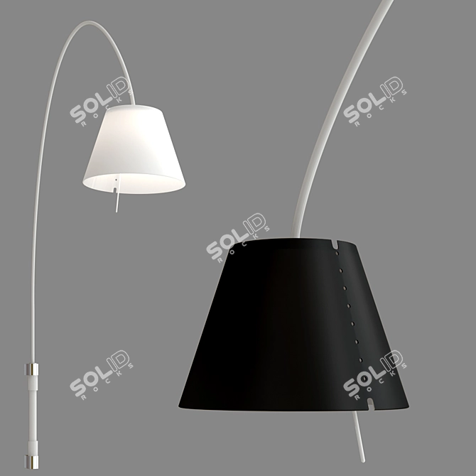 Elegant Lady Costanza: Stylish and Adjustable 3D model image 2