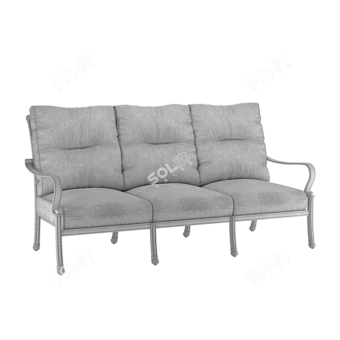 Azhur 3-Seater Sofa 3D model image 3