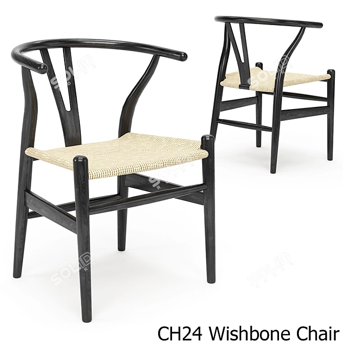 Title: Versatile Oak Nexus Dining Set 3D model image 3