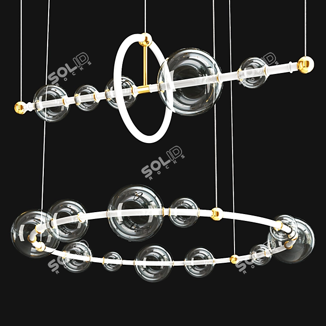 Sessa Metal Glass Set 3D model image 1