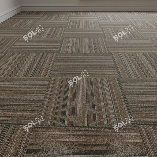 Tessera Barcode Carpet Tiles 3D model image 1