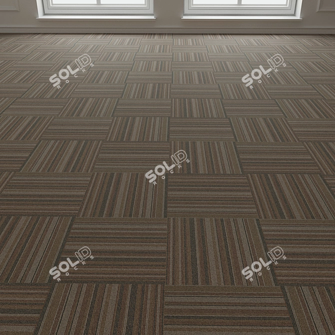 Tessera Barcode Carpet Tiles 3D model image 3