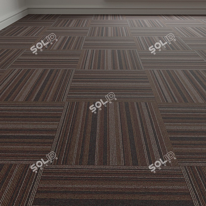 Forbo TesseraBarcode 312 Carpet Tiles - High-Resolution Material 3D model image 1