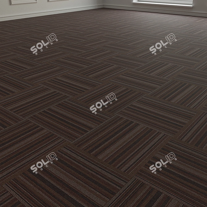 Forbo TesseraBarcode 312 Carpet Tiles - High-Resolution Material 3D model image 3