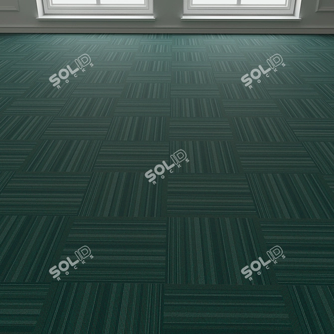 Forbo TesseraBarcode 310 Carpet Tiles 3D model image 2