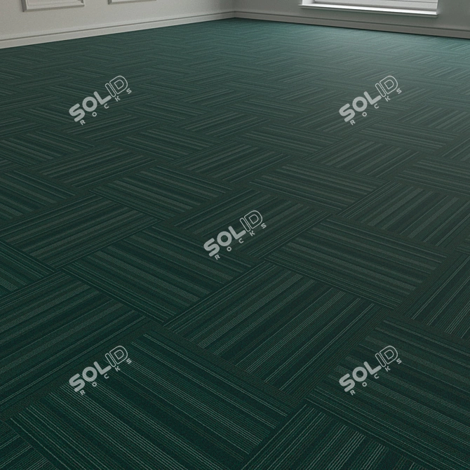 Forbo TesseraBarcode 310 Carpet Tiles 3D model image 3